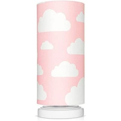 79,95 € Free Shipping | Kids lamp 40W Cylindrical Shape 32×13 cm. Tulip Dining room, bedroom and lobby. Wood. Rose Color