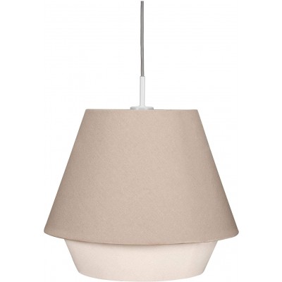 69,95 € Free Shipping | Hanging lamp 20W 37×37 cm. Textile. Gray Color