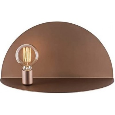 125,95 € Envio grátis | Luz de parede interna 100W 52×27 cm. Bandeja deslizante Metais. Cor cobre