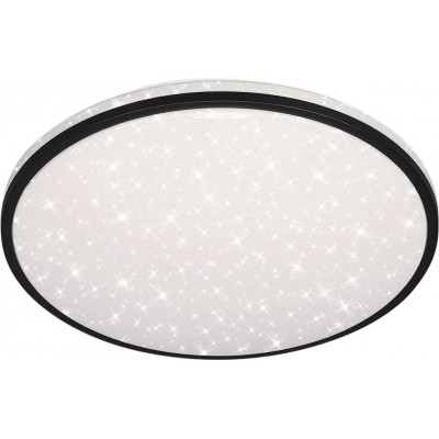 99,95 € Free Shipping | Indoor ceiling light Round Shape Ø 49 cm. Dimmable LED Remote control. memory function. Night light Bedroom. Modern Style. PMMA. Black Color