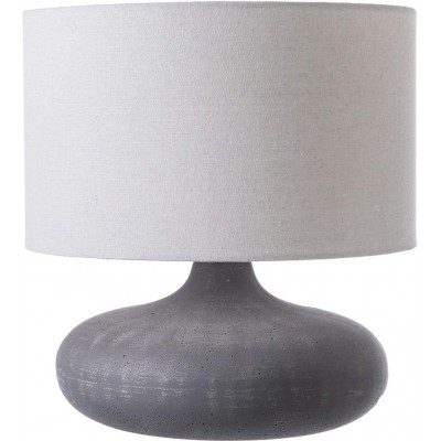 91,95 € Free Shipping | Table lamp 60W Cylindrical Shape 34×24 cm. Living room, dining room and bedroom. Modern Style. Concrete. Gray Color