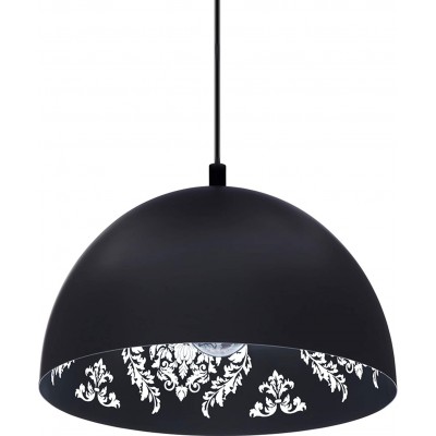 Lampe à suspension Eglo 40W 110×38 cm. Acier. Couleur noir