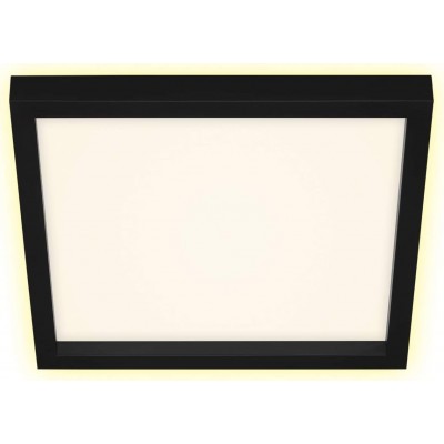 Innendeckenleuchte 18W 30×30 cm. LED. Schwarzlichteffekt Pmma. Schwarz Farbe