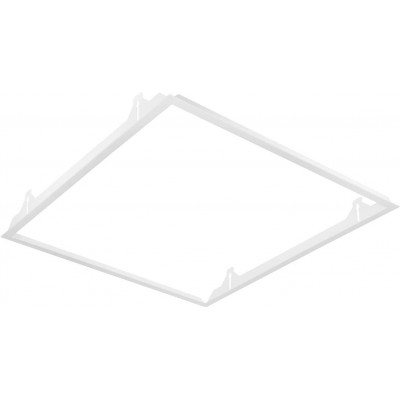 Accesorios de iluminación Forma Cuadrada 65×65 cm. Salón, comedor y vestíbulo. Aluminio. Color blanco