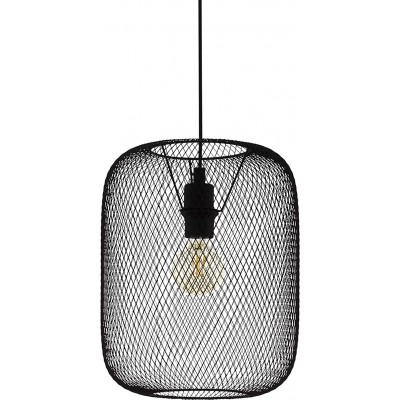 87,95 € Envio grátis | Lâmpada pendurada Eglo 60W Ø 30 cm. Aço. Cor preto