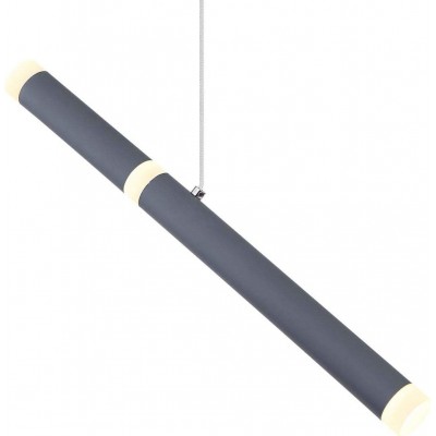 Подвесной светильник 6W Цилиндрический Форма 120×33 cm. LED Гостинная, спальная комната и лобби. Акрил и Металл. Серый Цвет