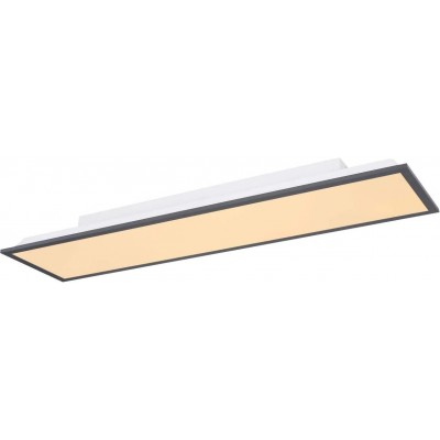 128,95 € Free Shipping | Indoor ceiling light 24W Rectangular Shape 80×20 cm. Living room, dining room and bedroom. Aluminum. White Color
