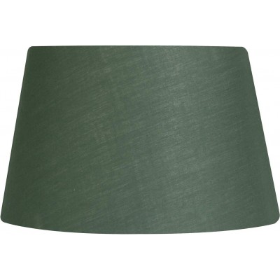 Pantalla para lámpara Forma Cilíndrica 40×37 cm. Tulipa Salón, comedor y vestíbulo. Cristal. Color verde