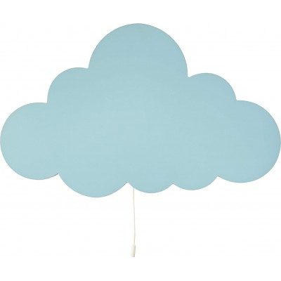 136,95 € 送料無料 | キッズランプ 42×30 cm. 雲のデザイン ダイニングルーム, ベッドルーム そして ロビー. 木材. 青 カラー