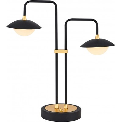139,95 € Free Shipping | Table lamp 3W 52×52 cm. Double focus Living room, dining room and lobby. Acrylic and Metal casting. Black Color