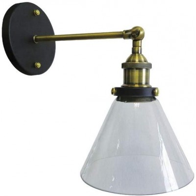 Настенный светильник для дома Коническая Форма 24×22 cm. Столовая, спальная комната и лобби. Винтаж Стиль. Алюминий. Белый Цвет