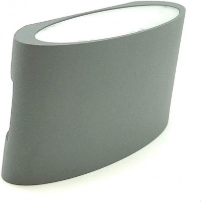 84,95 € Free Shipping | Outdoor wall light 3W 14×7 cm. Terrace, garden and public space. Aluminum. Gray Color