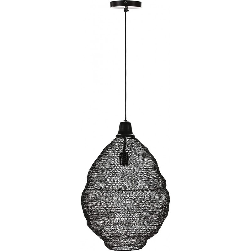 72,95 € Envío gratis | Lámpara colgante Forma Esférica 42×32 cm. Salón, comedor y dormitorio. Metal. Color negro