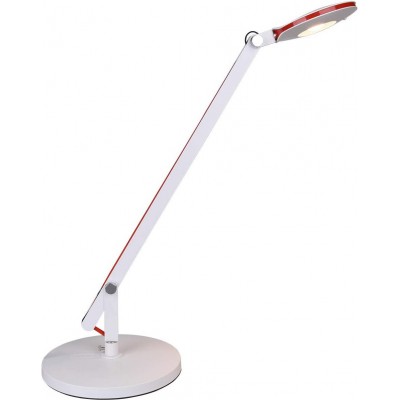 Lámpara de escritorio Trio 5W 3000K Luz cálida. 53×38 cm. Articulable. Sujeción a mesa con prensilla Salón, comedor y dormitorio. Estilo moderno. Metal. Color blanco
