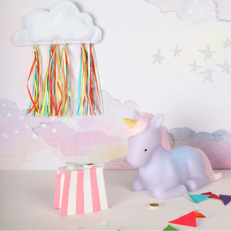 74,95 € Free Shipping | Kids lamp 21×15 cm. LED night light. Unicorn shaped design. remote control and transformer Living room, dining room and bedroom. PMMA. White Color