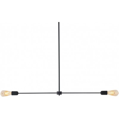 Lámpara colgante 96×86 cm. 2 puntos de luz Metal. Color negro