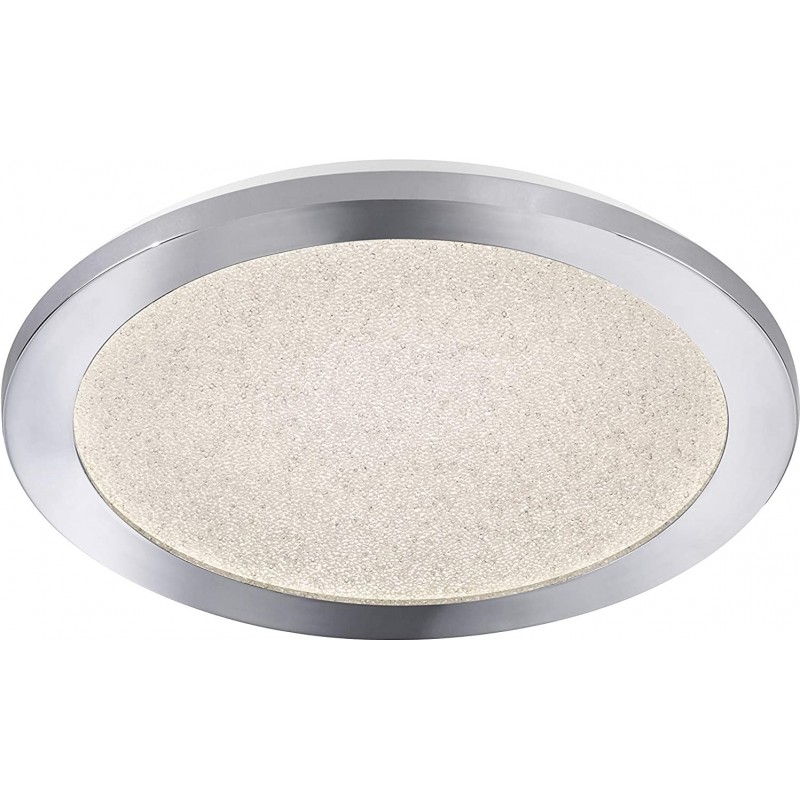 78,95 € Free Shipping | Indoor ceiling light 16W Round Shape 30×30 cm. Living room, bedroom and lobby. Modern Style. PMMA. Nickel Color