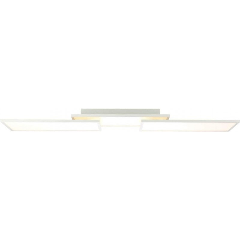108,95 € Free Shipping | Ceiling lamp Rectangular Shape 110×24 cm. Living room, dining room and bedroom. Modern Style. PMMA and Metal casting. White Color