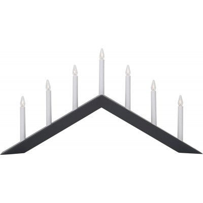 79,95 € Spedizione Gratuita | Lampada da tavolo 69×36 cm. Disegno del lampadario Pmma e legna. Colore nero