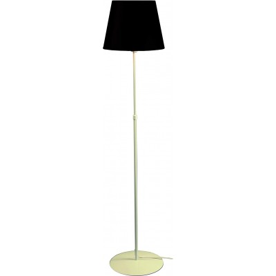 Floor lamp 40W Conical Shape 160×25 cm. Living room, dining room and bedroom. Retro Style. Steel and Aluminum. Black Color