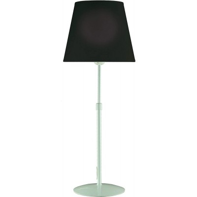Lampada da tavolo 40W Forma Conica 50×23 cm. Soggiorno, sala da pranzo e camera da letto. Acciaio. Colore nero