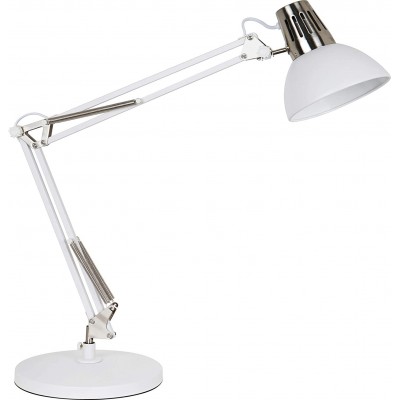 Lampada de escritorio 40W Forma Esférica 95×71 cm. Articulável Sala de estar, sala de jantar e salão. Aço e Alumínio. Cor branco