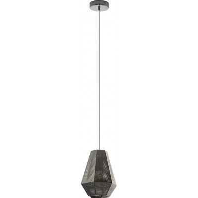 96,95 € Free Shipping | Hanging lamp Eglo 28W Ø 20 cm. Living room, dining room and lobby. Steel. Black Color
