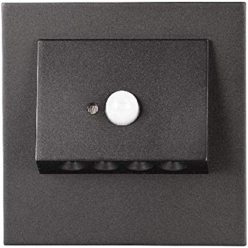 73,95 € Free Shipping | Indoor wall light Square Shape 7×7 cm. Living room, dining room and bedroom. PMMA and Metal casting. Black Color
