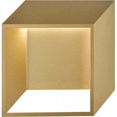 139,95 € Free Shipping | Indoor wall light 6W Cubic Shape 25×25 cm. Living room, dining room and bedroom. Classic Style. PMMA and Metal casting. Golden Color
