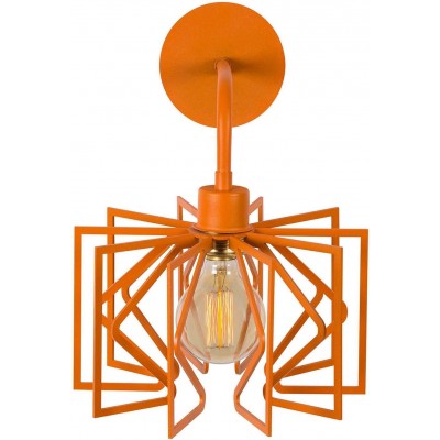 106,95 € Бесплатная доставка | Настенный светильник для дома 25×25 cm. Столовая, спальная комната и лобби. Металл. Апельсин Цвет