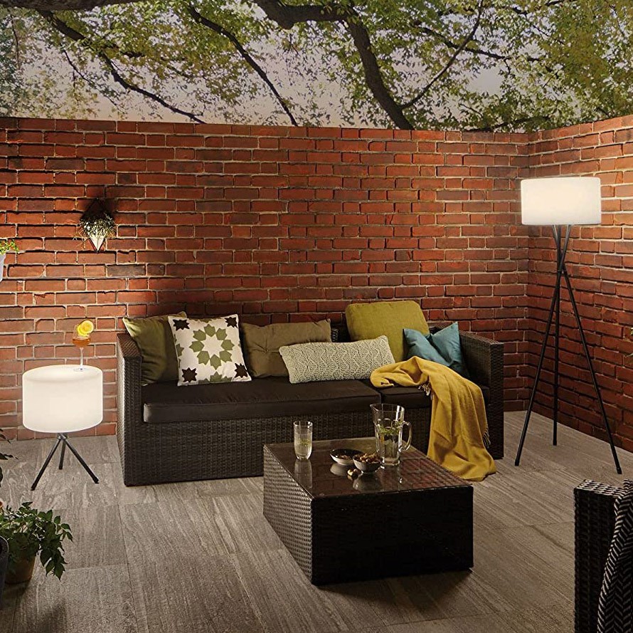 57,95 € Envío gratis | Lámpara de sobremesa 2W 55×40 cm. Trípode de sujeción. Batería. Conexión USB Pmma y metal. Color blanco