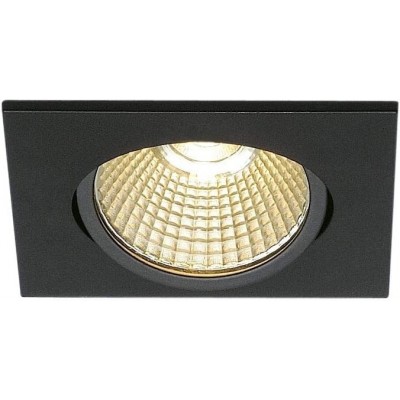106,95 € Free Shipping | Recessed lighting 7W 2000K Very warm light. Square Shape 8×8 cm. Adjustable LED Living room, bedroom and lobby. Aluminum. Black Color