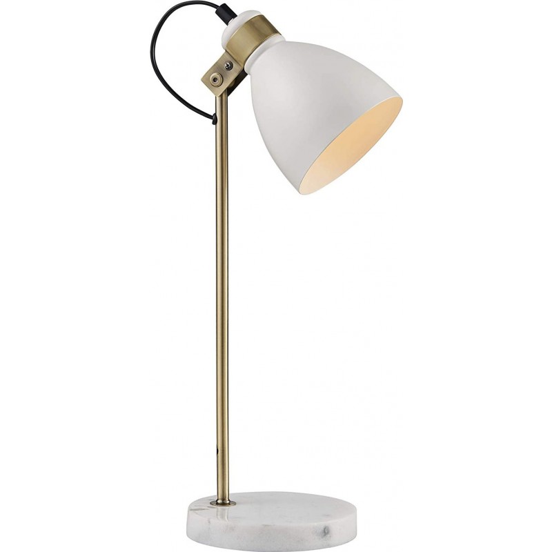 83,95 € Free Shipping | Desk lamp 4W Spherical Shape 50×20 cm. Dining room, bedroom and lobby. Modern Style. Brass. White Color
