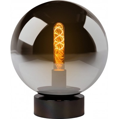 119,95 € Envoi gratuit | Lampe de table 60W 30×25 cm. Cristal. Couleur noir