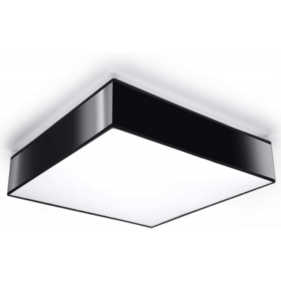102,95 € Free Shipping | Indoor ceiling light Square Shape 45×45 cm. LED Living room, bedroom and lobby. Modern Style. Polycarbonate. Black Color