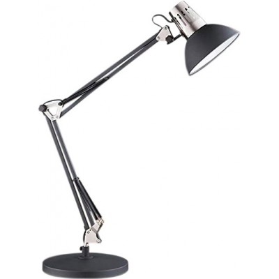 76,95 € Free Shipping | Desk lamp 40W 75×23 cm. Articulable Dining room, bedroom and lobby. Retro Style. Metal casting. Black Color
