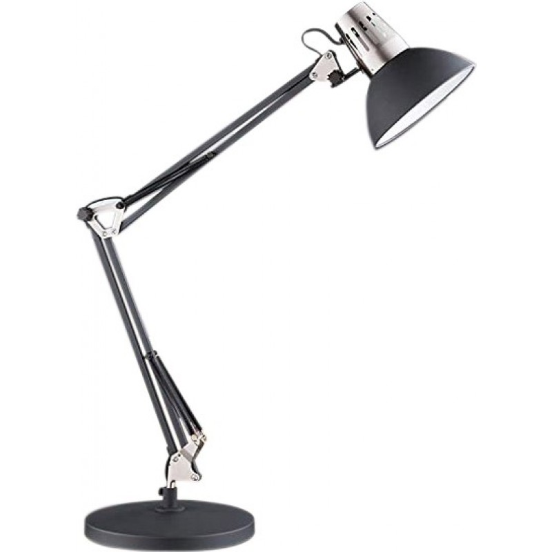 76,95 € Free Shipping | Desk lamp 40W 75×23 cm. Articulable Dining room, bedroom and lobby. Retro Style. Metal casting. Black Color