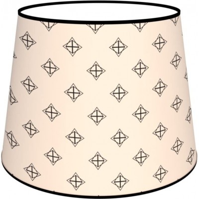 88,95 € Free Shipping | Lamp shade Conical Shape 45×40 cm. Tulip Living room, dining room and bedroom. Classic Style. Textile and Polycarbonate. White Color