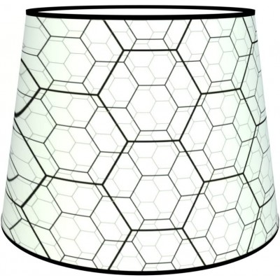 88,95 € Free Shipping | Lamp shade Conical Shape 45×40 cm. Tulip Living room, bedroom and lobby. Textile and Polycarbonate. White Color