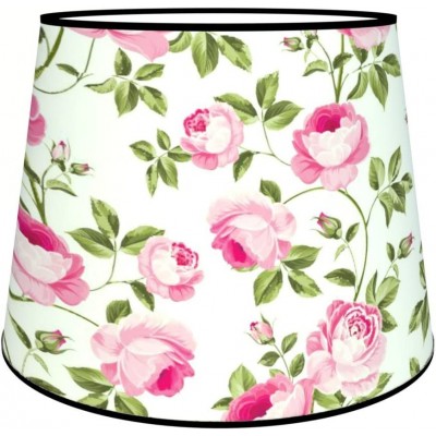 Pantalla para lámpara Forma Cónica 45×40 cm. Tulipa Salón, dormitorio y vestíbulo. Textil. Color rosa