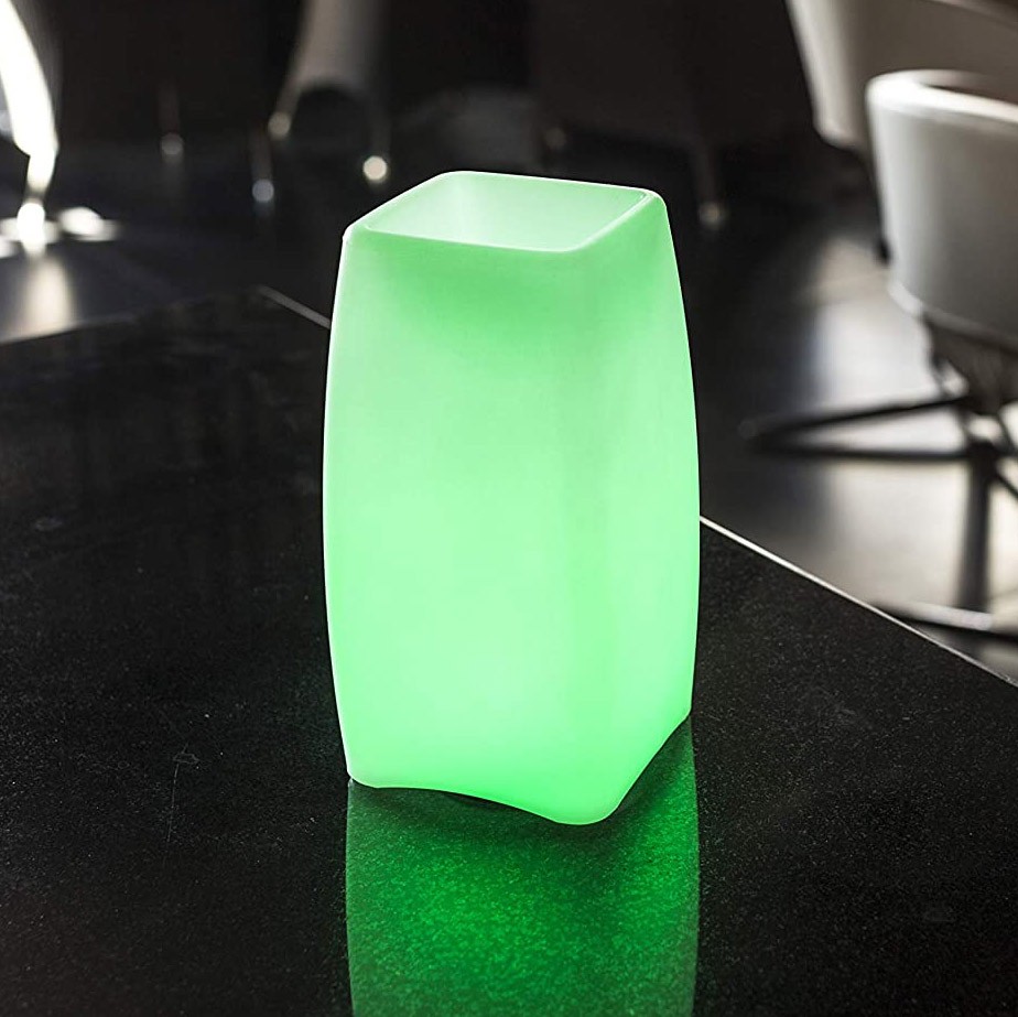 129,95 € Spedizione Gratuita | Mobili con illuminazione 1W LED 30×14 cm. Polietilene. Colore bianca