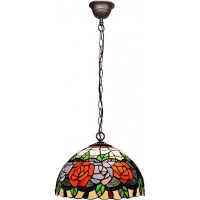 116,95 € Free Shipping | Hanging lamp 60W Spherical Shape 130×30 cm. Floral design Living room, bedroom and lobby. Design Style. Aluminum and Crystal