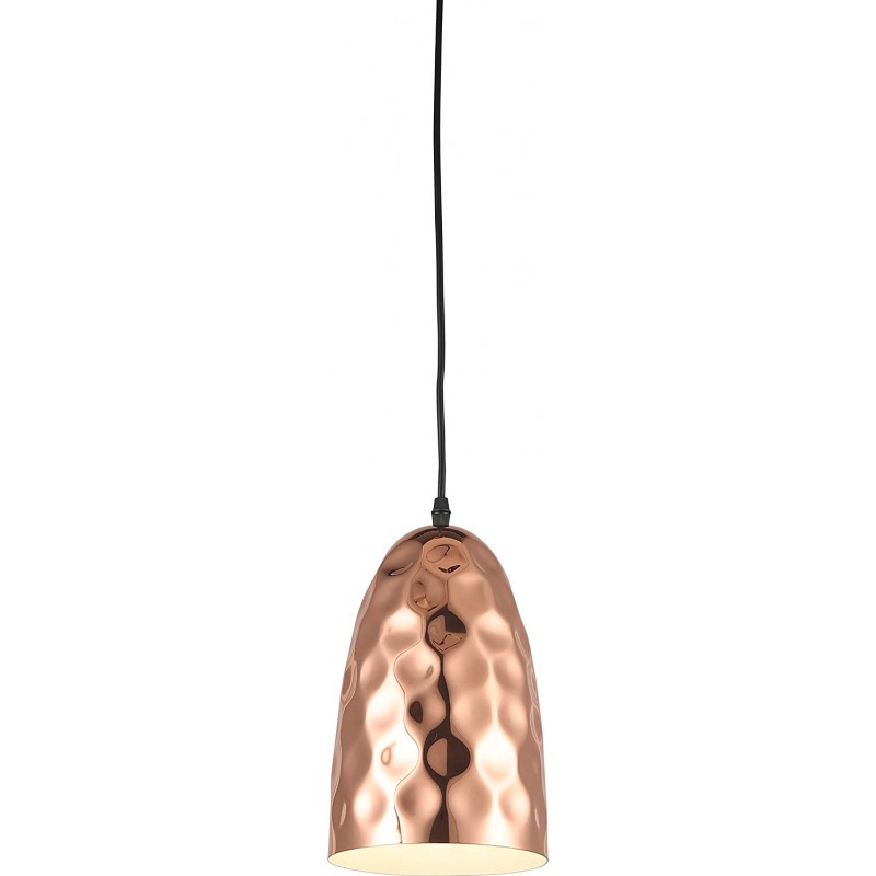 84,95 € Free Shipping | Hanging lamp Conical Shape 120×16 cm. Dining room, bedroom and lobby. Retro Style. Crystal. Copper Color