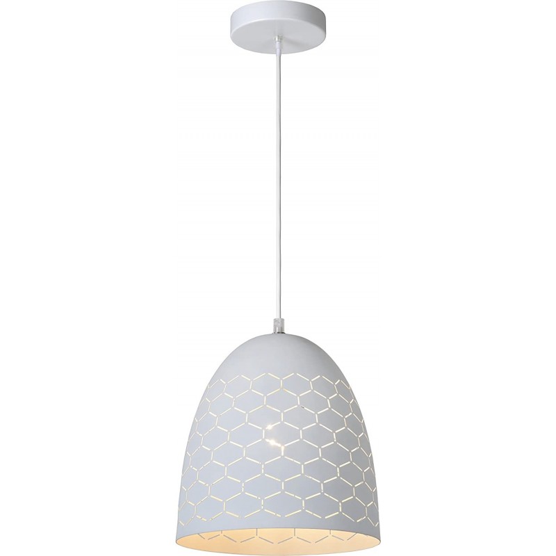 74,95 € Free Shipping | Hanging lamp 40W Conical Shape Ø 24 cm. Dining room, bedroom and lobby. Modern Style. Metal casting. White Color
