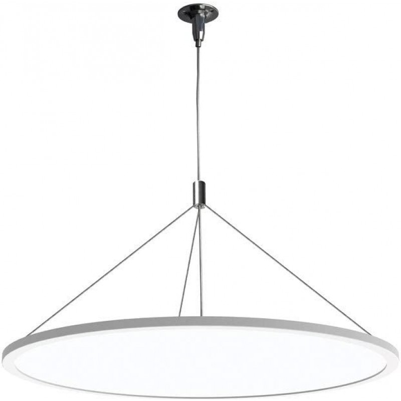 122,95 € 送料無料 | ハンギングランプ 円形 形状 60×60 cm. LED リビングルーム, ベッドルーム そして ロビー. アルミニウム. 白い カラー