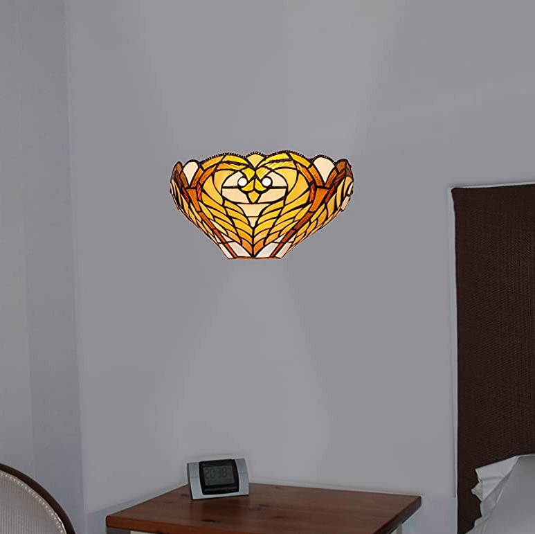 99,95 € Spedizione Gratuita | Lampada da parete per interni 20W 30×17 cm. Cristallo e metallo. Colore arancia