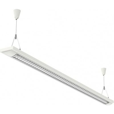 Lampada da soffitto 36W Forma Estesa 125×14 cm. Soggiorno, sala da pranzo e atrio. Metallo. Colore bianca