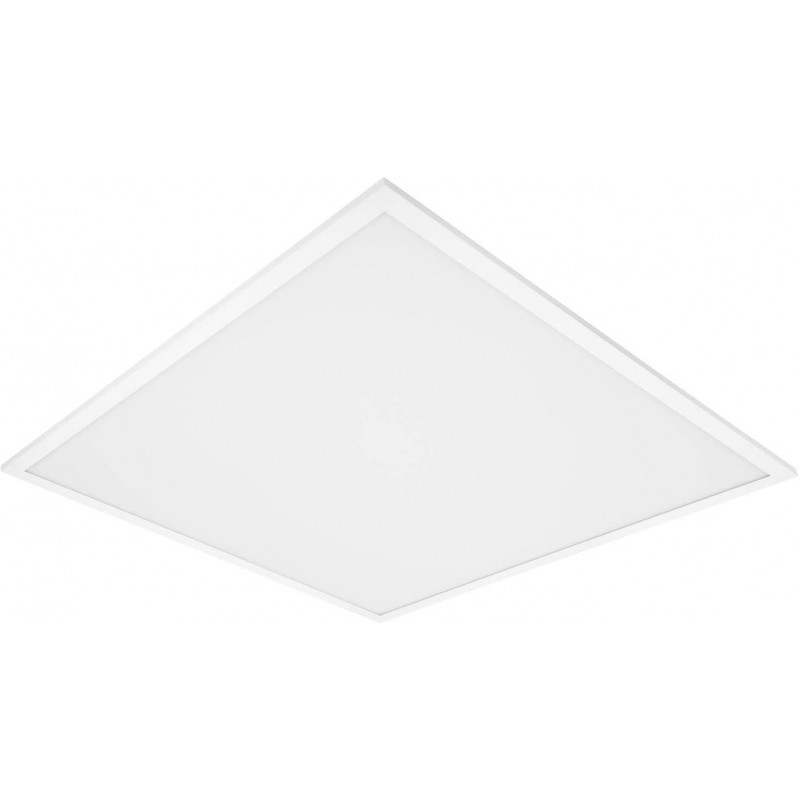 129,95 € 免费送货 | LED面板 40W LED 正方形 形状 62×62 cm. 嵌入式发光二极管 客厅, 饭厅 和 大堂设施. 铝. 白色的 颜色