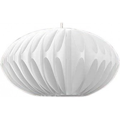 Lampe à suspension 60W 50×50 cm. Pmma. Couleur blanc
