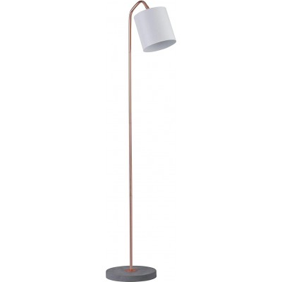 Floor lamp 20W Cylindrical Shape 137×25 cm. Living room, dining room and lobby. Modern Style. Metal casting and Concrete. White Color